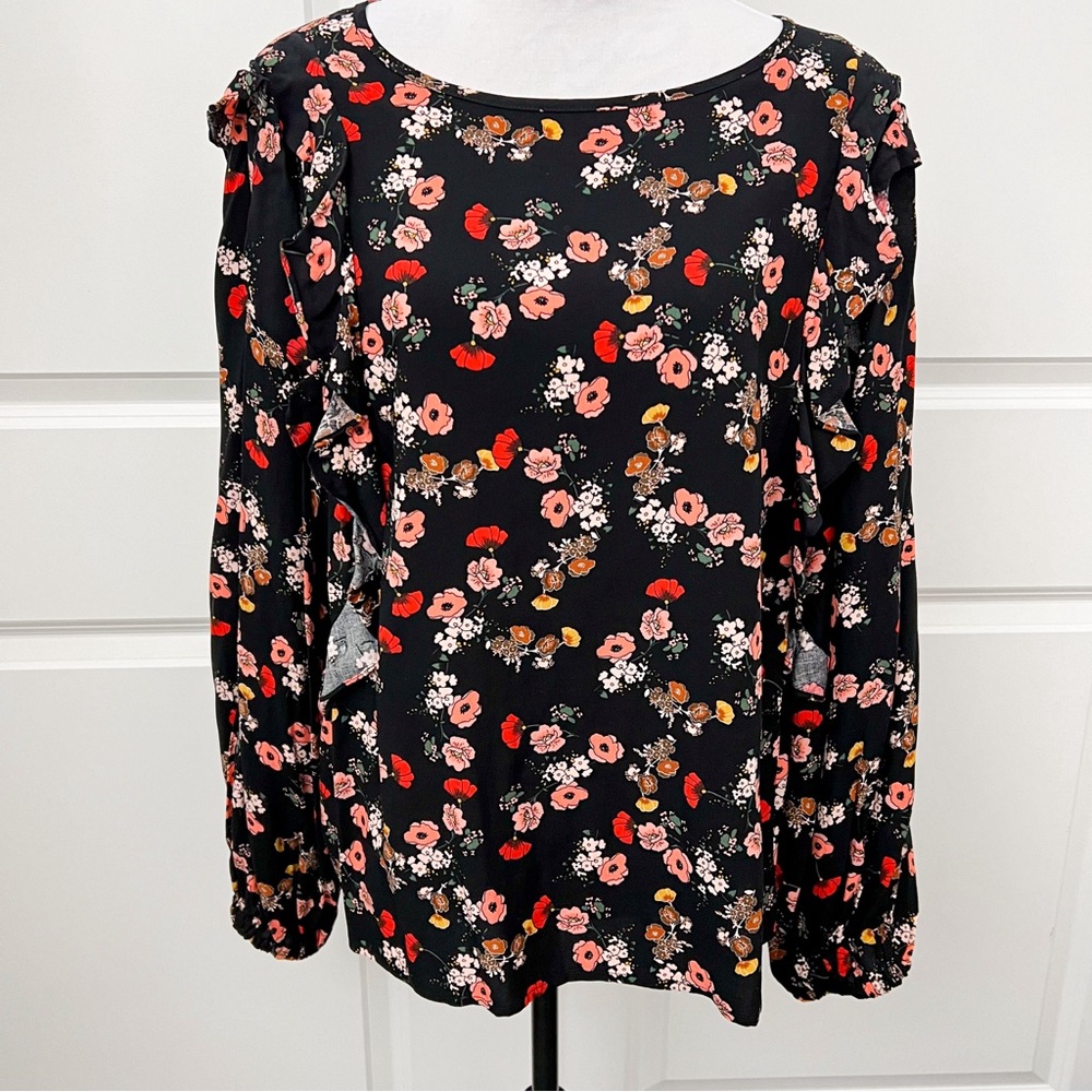 NWT - ELOQUII Elements Ruffle Detailed Blouse - Size 16